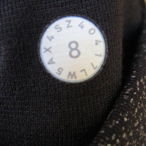 Lululemon Train Times 7/8 Pant 25" Luminosity Foil Print Black Silver  Black - Picture 11 of 11